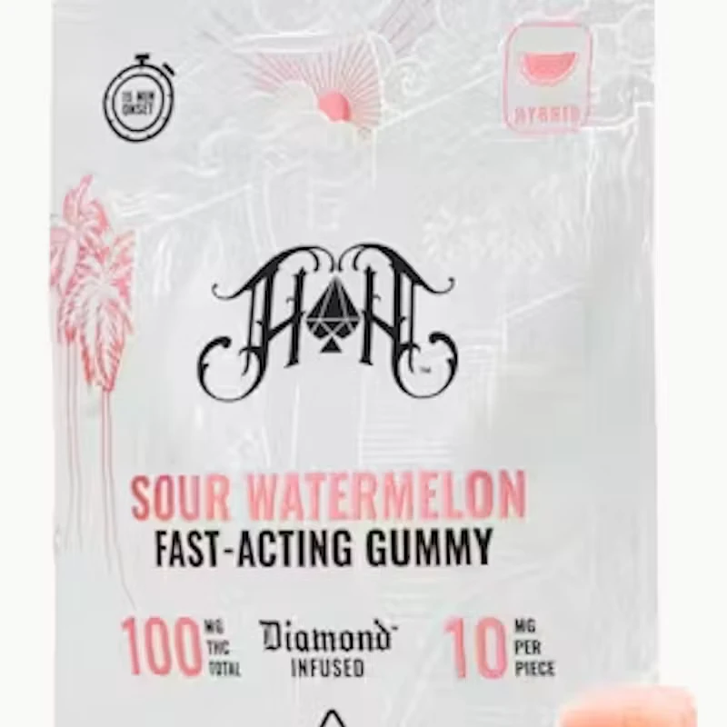 Heavy Hitters - Sour Watermelon | Hybrid - Fast-Acting Gummies - 100mg THC Main Image