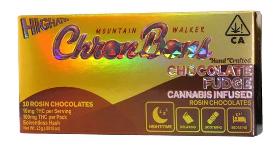 HIGHATUS - Highatus - Chocolate Fudge ChronBons Rosin Chocolate - 100mg