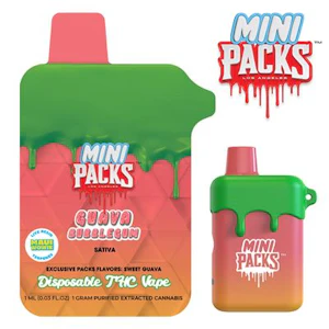 PACKWOODS - PACKWOODS | 1G LIVE RESIN DISPOSABLE | GUAVA BUBBLEGUM