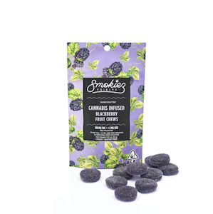 Smokiez Edibles - 100mg THC Blackberry Fruit Chews (10mg - 10 pack) - Smokiez