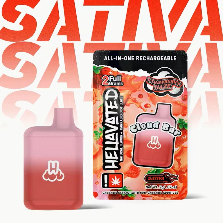 Hellavated - Hellavated Cloud Bar Strawberry Haze 2g Main Image