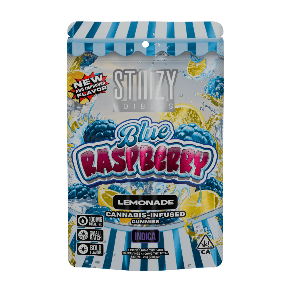 STIIIZY - STIIIZY | BLUE RASPBERRY LEMONADE - 10PK | EDIBLE | 100MG Main Image