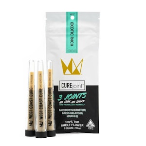 West Coast Cure - Exotic Pack 3-Pack Joints 3g