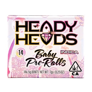 Heady Heads - Sacred G (I) 35.93% THC | Heady Heads |7g 14Pk Baby pre rolls
