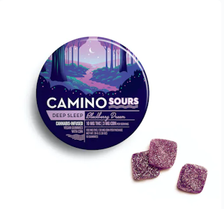 Camino - Kiva Camino | Gummies (10ct) | Sour Blackberry Dream CBN |100mg