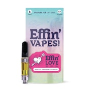 Effin' | Distillate Cartridge | Love Seductive Strawberry Champagne 14:1:1 THC:CBD:CBC | 1g