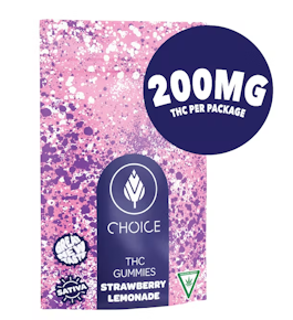 Choice - Strawberry Lemonade Gummies 200MG (10x20MG) 
