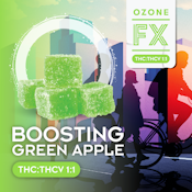 Ozone | FX Soft Chews | Boosting Green Apple 1:1 THC:THCV | 100mg