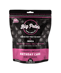 Big Pete's - Birthday Cake Indica 100mg 10 Pack Cookies - Big Pete's 