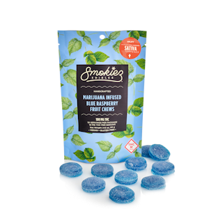 SMOKIEZ - SMOKIEZ INDICA SOUR BLUE RASPBERRY GUMMY 1000MG