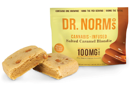 DR. NORM'S - DR NORMS | SALTED CARAMEL BLONDIE | EDIBLE | 100MG