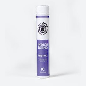 West Coast Trading Company - WCTC - (Solos) Indica Blend Preroll - 1g