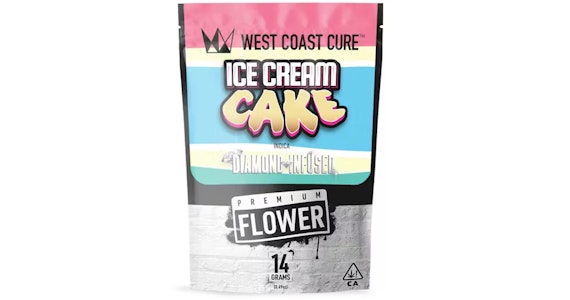 WEST COAST CURE - West Coast Cure - Ice Cream Cake Diamond Infused Premium Flower - 14g