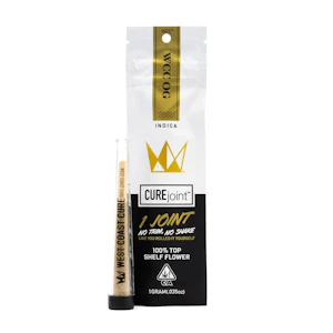 WEST COAST CURE - West Coast Cure - Pre Roll - Indica - WCC OG  - (1g)