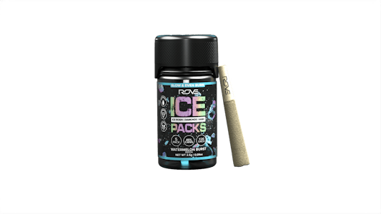 ROVE - Rove | Ice Packs Rosin, Diamond, Hash Infused - 5pk | Watermelon Zkittlez