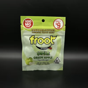 Froot - Sour Green Apple | 100mg SINGLE Gummy | Froot