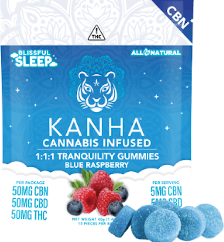 Kanha - Kanha Tranquility | 1:1:1 CBN:THC:CBD Gummies