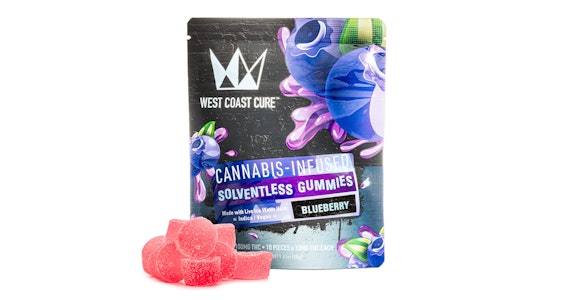 WEST COAST CURE - West Coast Cure - Blueberry Solventless Vegan Hash Gummies - 100mg