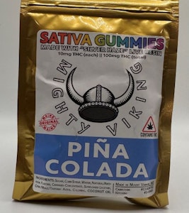 Pina Colada - 100mg Sativa Gummies - Mighty Viking