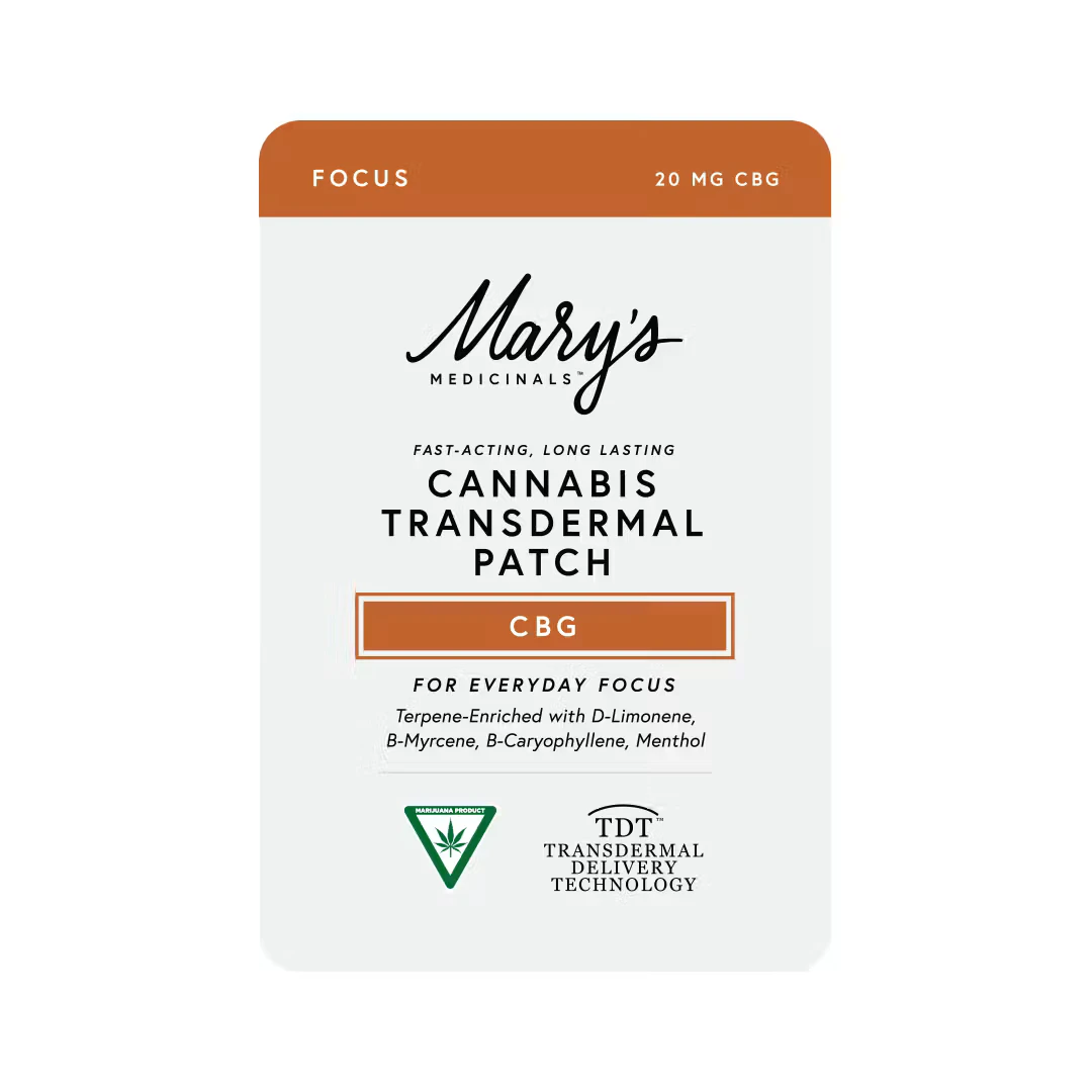 Mary's Medicinals™ - Marys Medicinal - Topical - Focus/CBG Patch - Single Main Image