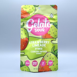 GELATO - Sour Strawberry Limeade 100mg 10 Pack Gummies - Gelato