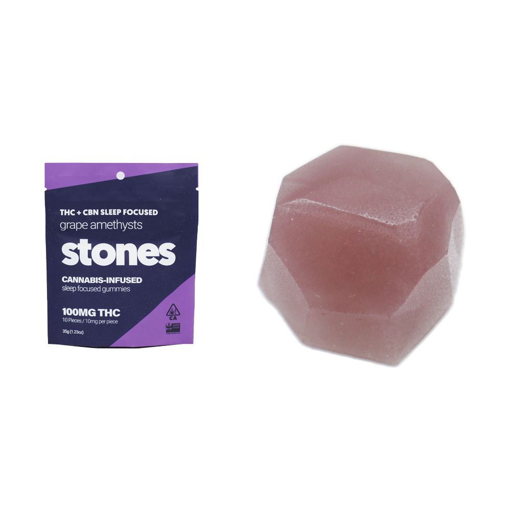  100mg THC Stones - 10:1 Grape Sleep Gummies (10mg - 10 pack)