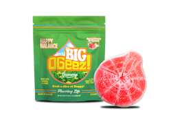 OGeez! | 1pk BIG Gummy | Happy Balance, Strawberries and Cream - 1:1 THC:CBD | 100mg
