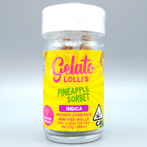 Gelato - Pineapple Sorbet 2.5g Infused Pre-roll 5pk - Gelato