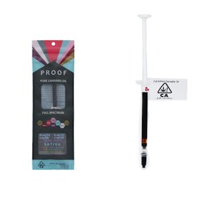 PROOF - 636mg 1:1  THC:CBD Full Spectrum Oil Syringe - Proof
