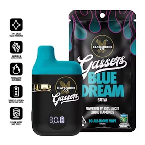 CLAYBOURNE CO. - [Claybourne Co.] Gassers Vape AIO - 1g - Blue Dream (S)