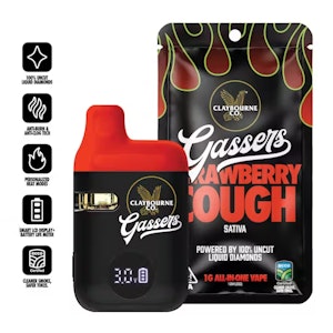 CLAYBOURNE CO. - [Claybourne Co.] Gassers Vape AIO - 1g - Strawberry Cough (S)