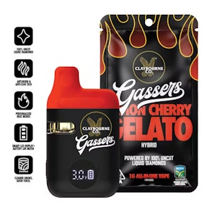 CLAYBOURNE CO. - [Claybourne Co.] Gassers Vape AIO - 1g - Lemon Cherry Gelato (H)
