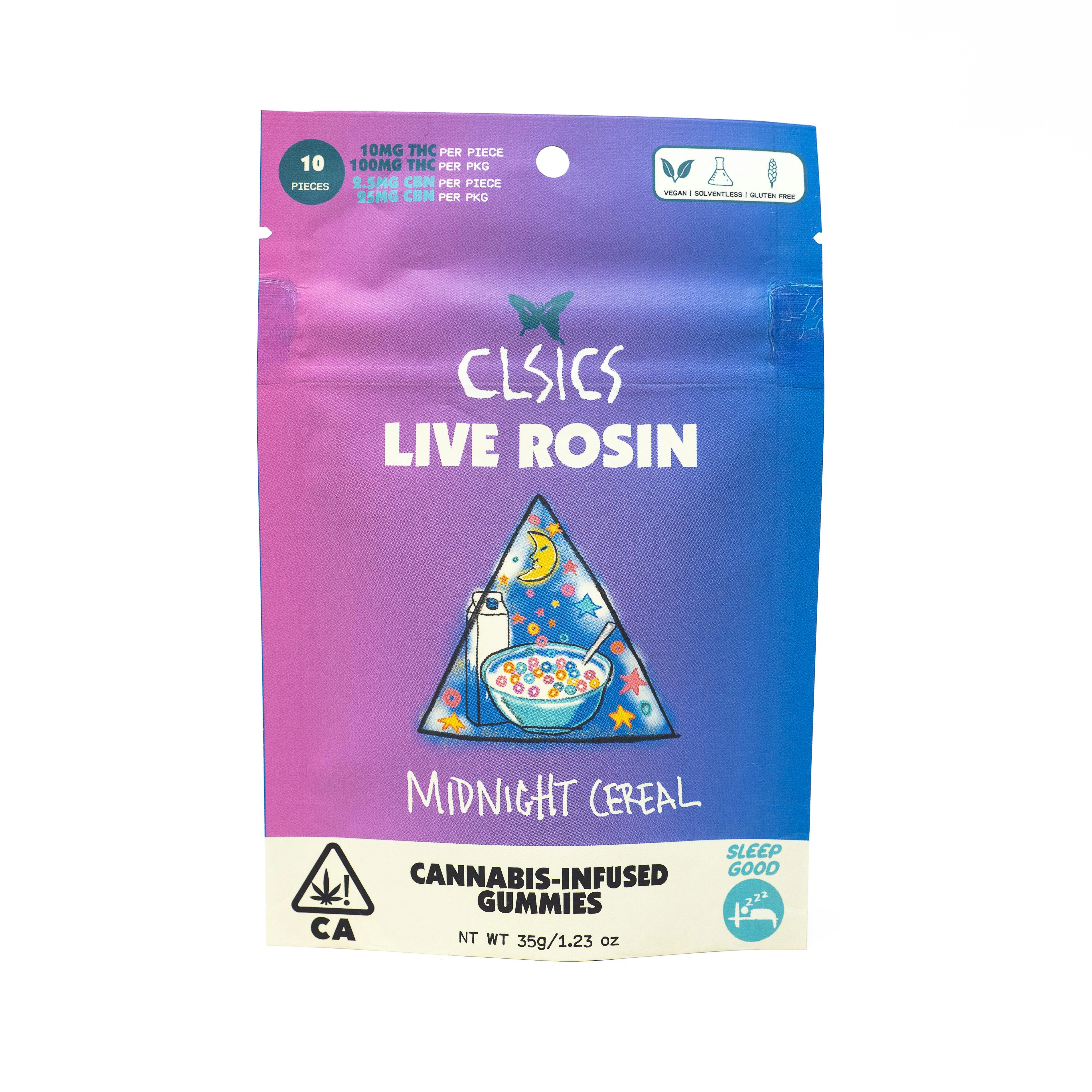 CLSICS - CLSICS - Edible - CBN Midnight Cereal : Cereal Crunch - 100mg Main Image