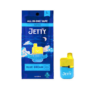 Jetty - Blue Dream | High THC All-In-One Mini Tank Vape | 1g
