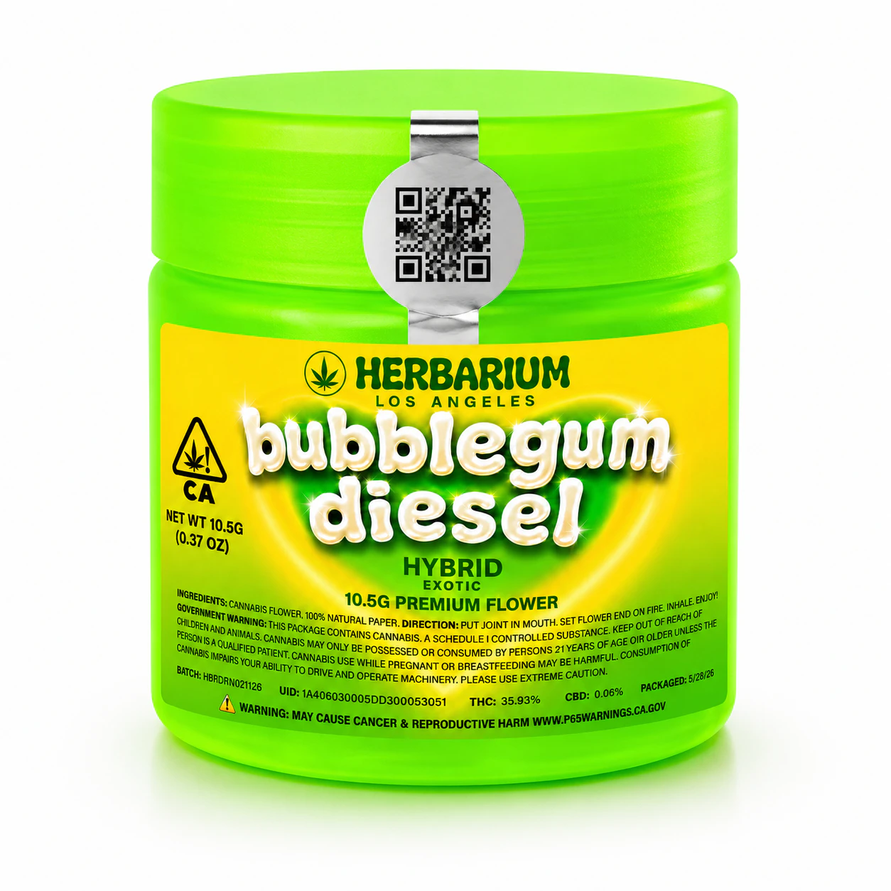 Herbarium - Herbarium | Bubblegum Diesel | Indica 3.5g Main Image