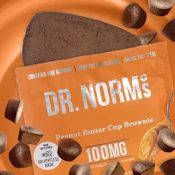 [Dr. Norm's] Solventless Brownie - 100mg - Peanut Butter Cup 