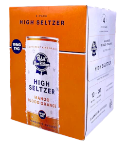 Pabst Labs - 4Pk- Blood Orange Mango - High Seltzer - 40mg - PBR