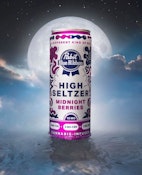 PABST BLUE RIBBON: Midnight Berries High Seltzer (10mg THC / 3mg CBN /2mg CBD) Single Can (I)