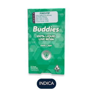 Buddies - Buddies - Live Resin - Punch Pop - Vape Cart - 1.0g