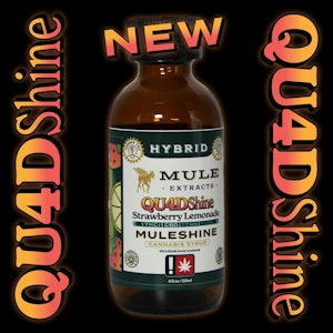 MULE EXTRACTS - Mule Extracts 1:1:1:1 THC:CBD:CBN:CBG (1000mg each) Strawberry Lemonade Quadshine Syrup