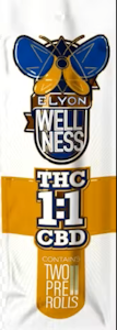 Elyon - [REC] Elyon | Gush Mintz - CBD:THC 1:1 | 1.5g/2pk Prerolls
