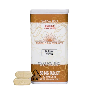 Emerald Bay Extracts - Emerald Bay Extracts - Durban Poison - 1000mg Sativa Tablets