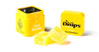 Drops - Lemon Live Rosin Gummies 2ct - 100mg