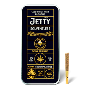 Jetty Extracts - 10pk - Strawnana Haze -Solventless - 3.5g (SH) Jetty