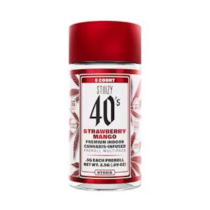 STIIIZY - Strawberry Mango - 40's Infused Preroll 5 Pk (2.5g)