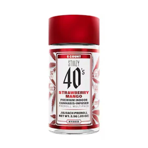 STIIIZY - Stiiizy Strawberry Mango 5pk Infused Prerolls 2.5g