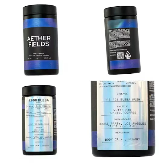 AETHER FIELDS - Aether Fields - Flower - 2998 Bubba - 7g Main Image