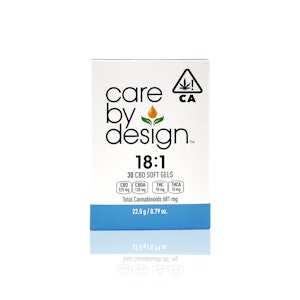 CARE BY DESIGN - CARE BY DESIGN - Capsule - 18:1 - Soft Gel - 30-Pack - 18MG