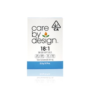 CARE BY DESIGN - Capsule - 18:1 - Soft Gel 30 Count - 18MG