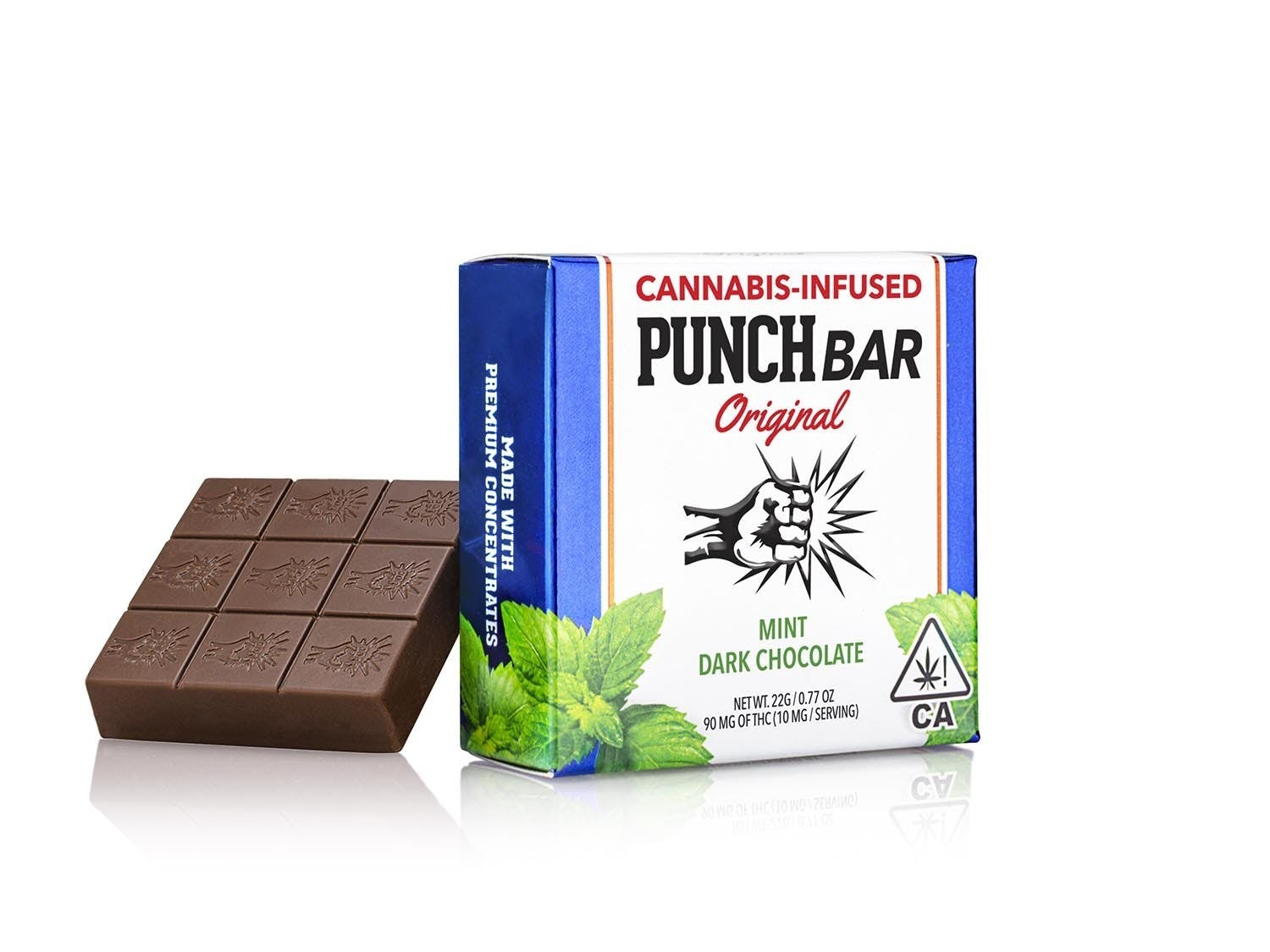 Punch Mint Dark Chocolate 90mg Recreational Cannabis 420